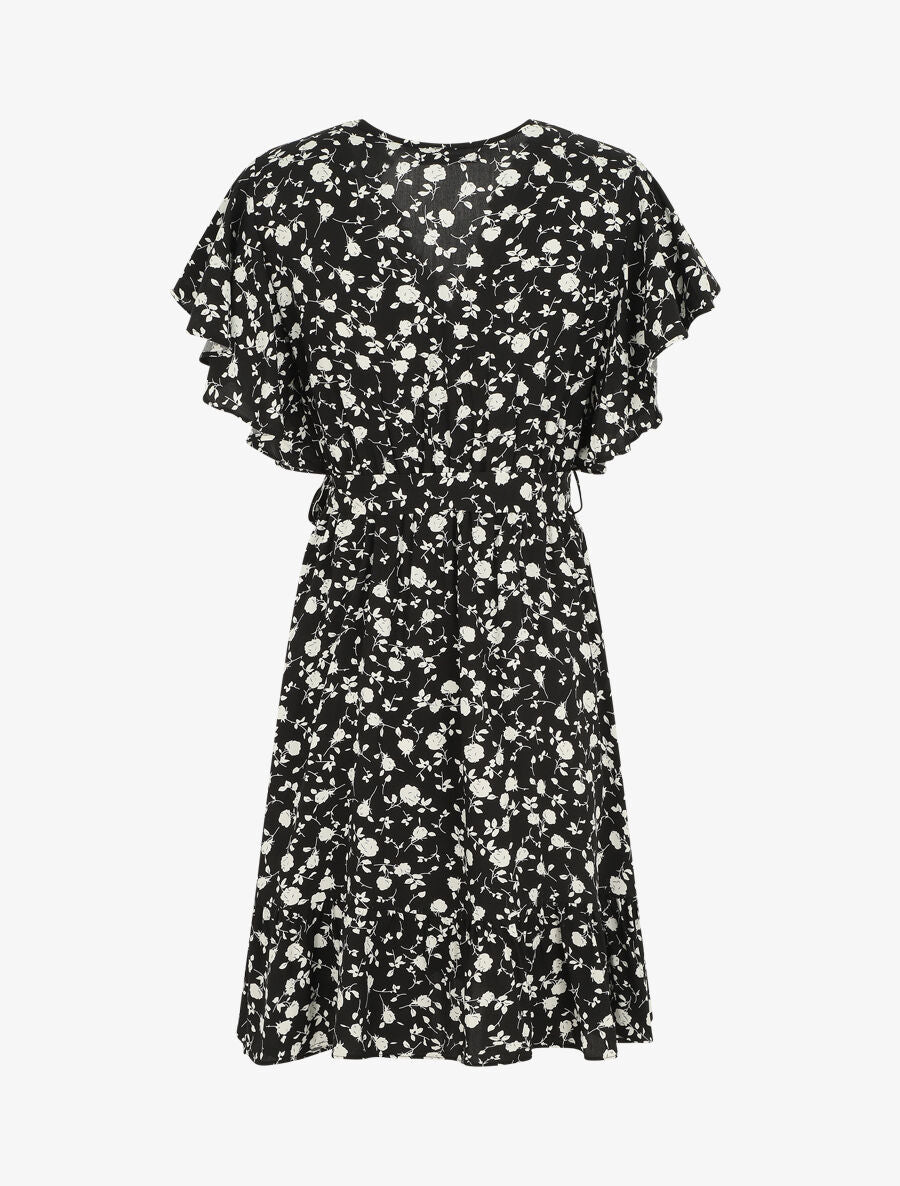 Robe mi-longue coupe patineuse - Noir - 2