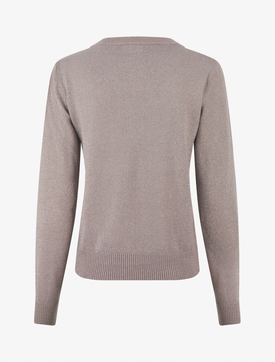 Gilet irisé coupe droite à zip - Taupe - 2