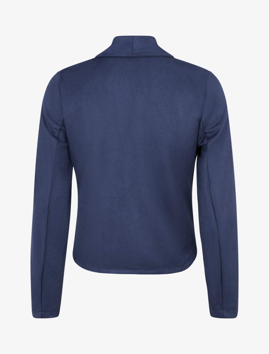 Giacca in suedine con collo a scialle - Marina