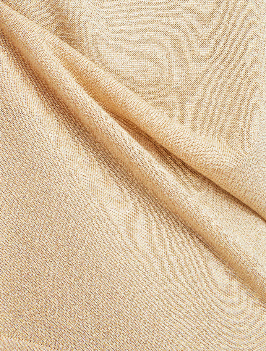 Débardeur en maille irisée à dentelle - Beige - 3