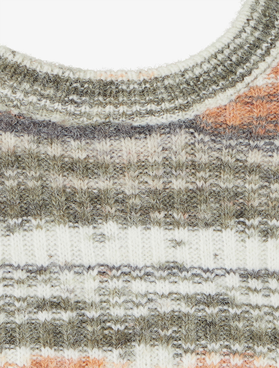 Pull coloré à manches à revers - Gris - 3