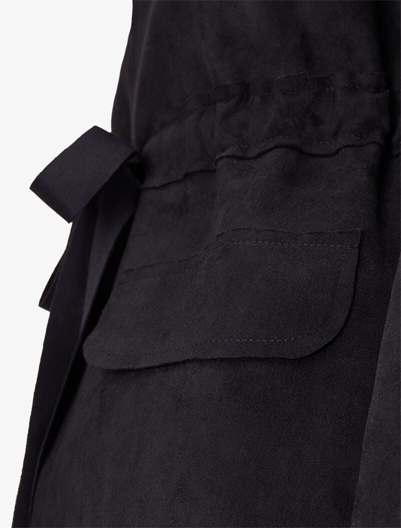 Veste en suédine à pattes d&