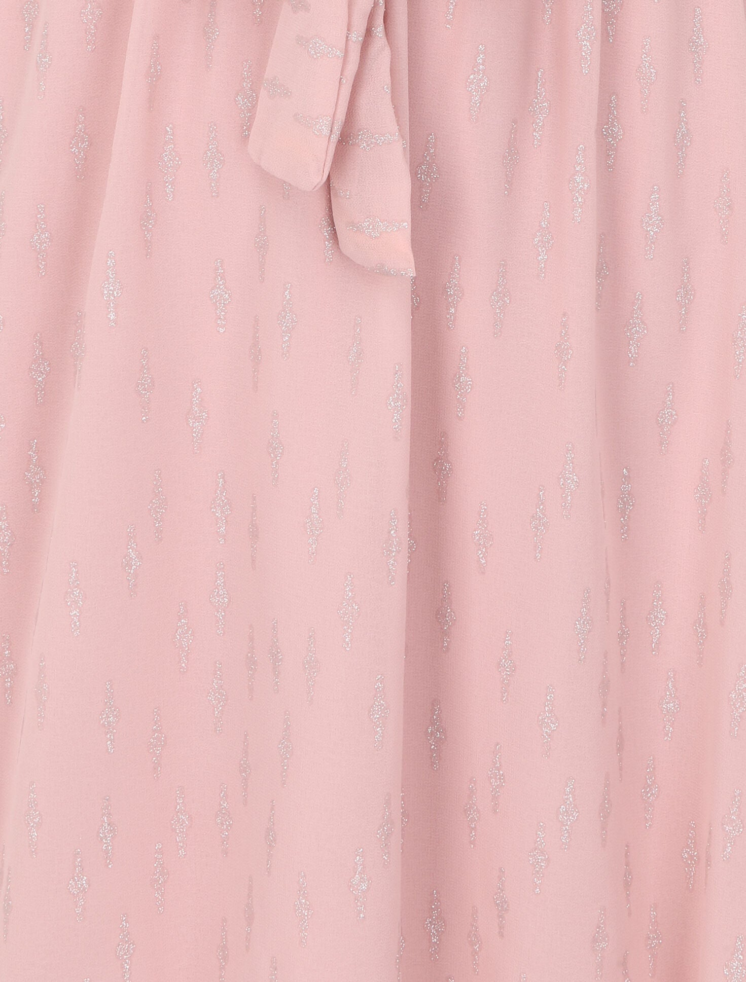 Robe patineuse volantée à motifs irisés - Rose poudré - 3