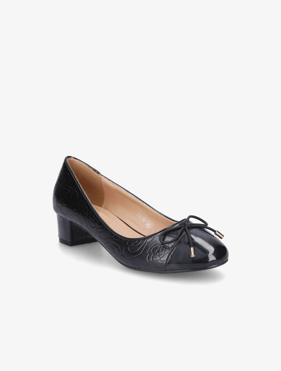 Ballerines roses noir - Noir - 2