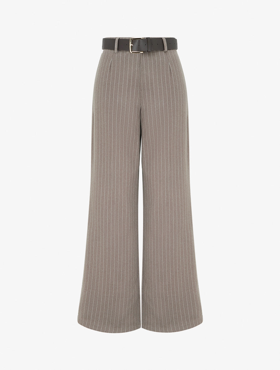 Pantaloni ampi a vita alta a righe - Talpa