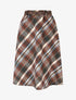 Jupe longue imprimé carreaux - Camel - 4