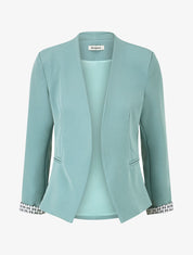 Veste droite à épaulettes - Vert d&