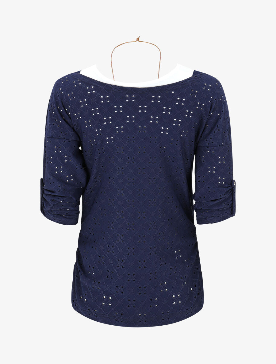 Ensemble top et débardeur bicolore - Bleu - 2
