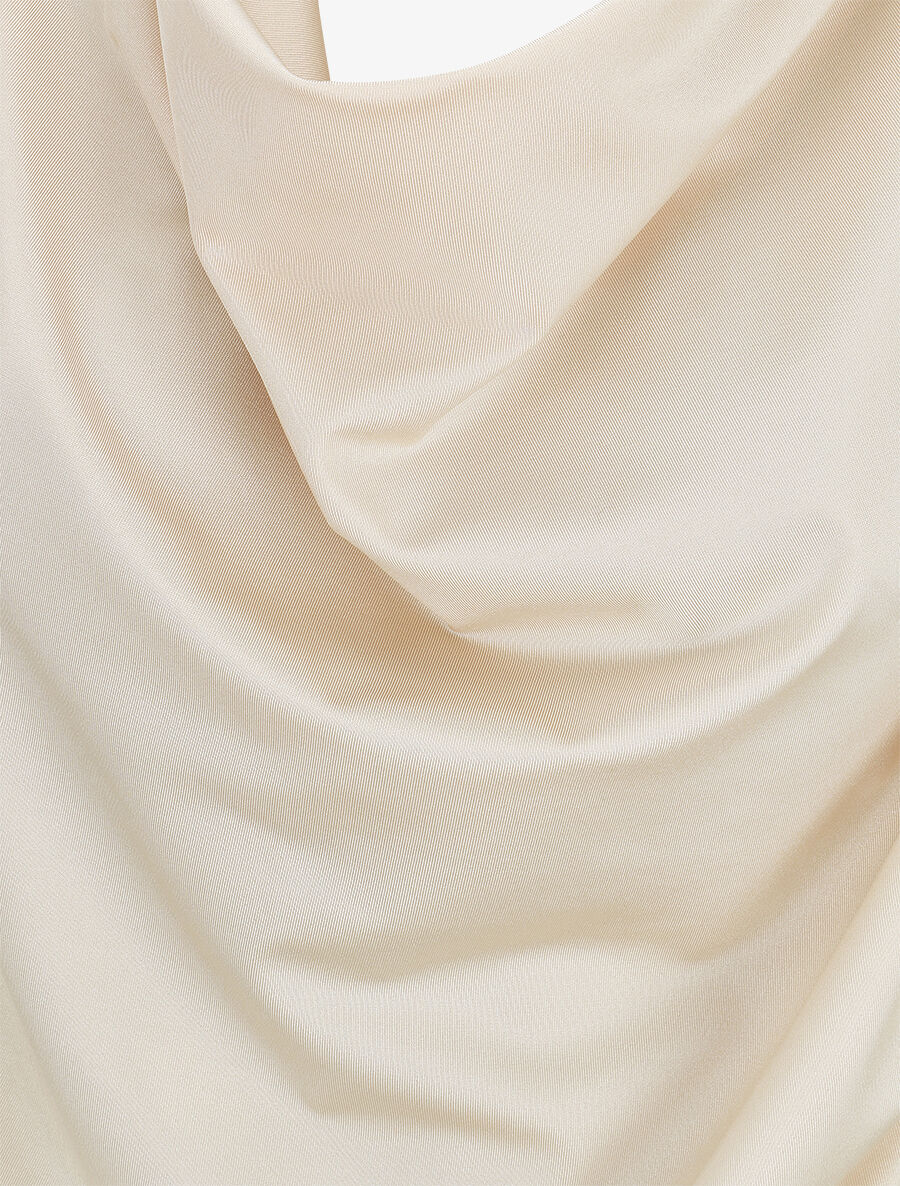 Body uni à col bénitier - Beige - 3