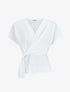Top col cache-coeur à noeud - Blanc - 1