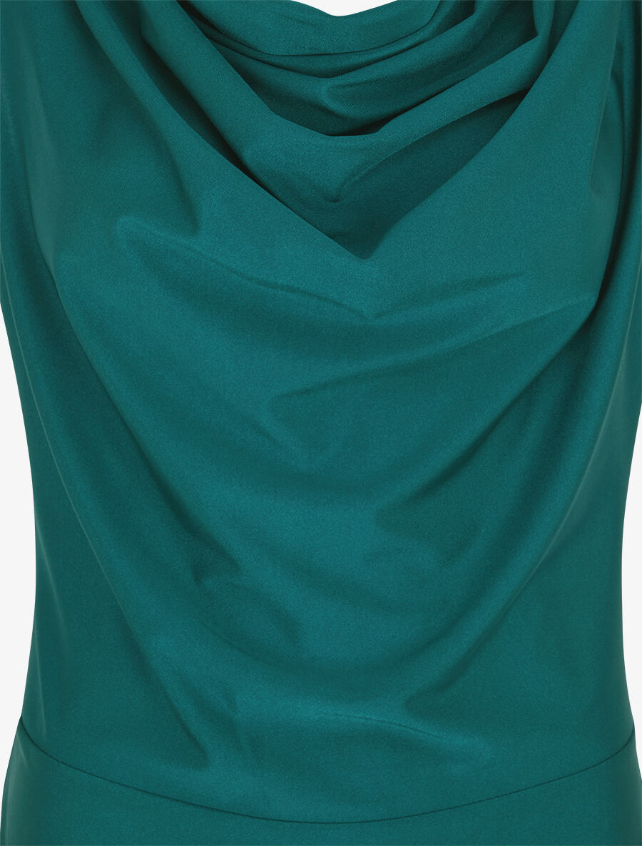 Body satiné à col bénitier - Vert sapin - 3