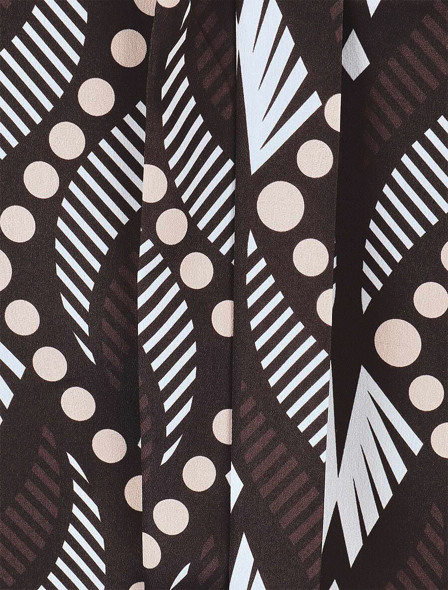 Blouse imprimé fantaisie - Noir - 3