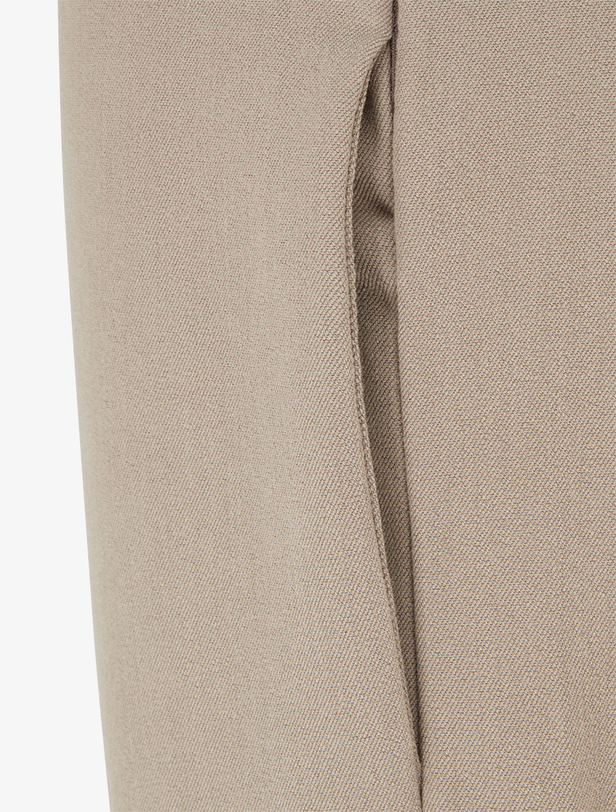 Pantalon droit à double ceintures - Taupe clair - 3