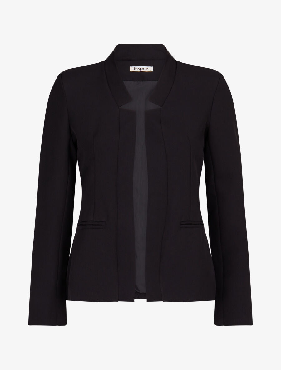 Veste à col cranté - Noir - 1