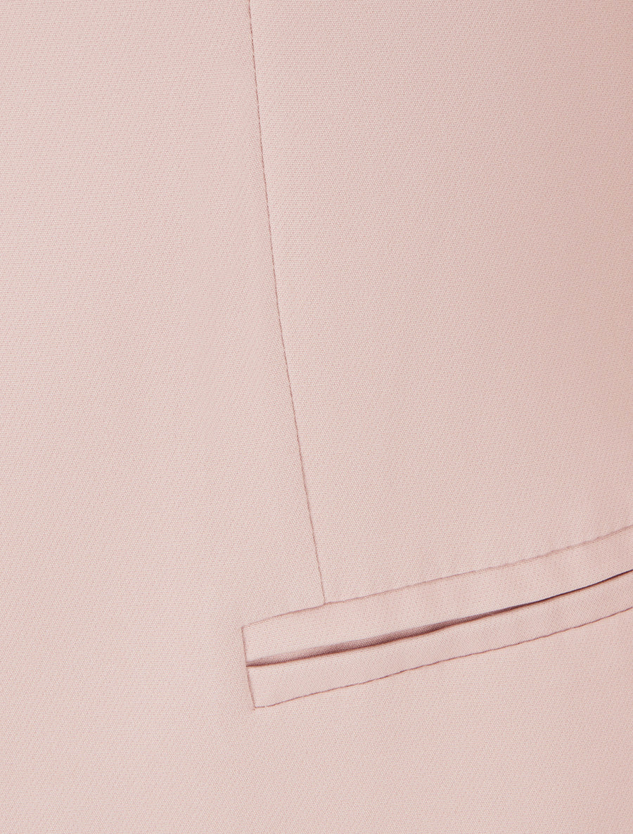 Veste droite à épaulettes - Rose poudré - 3