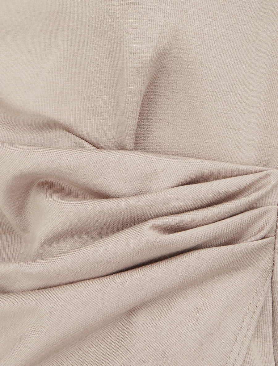 Top droit sans manches effet drapé - Taupe clair - 3