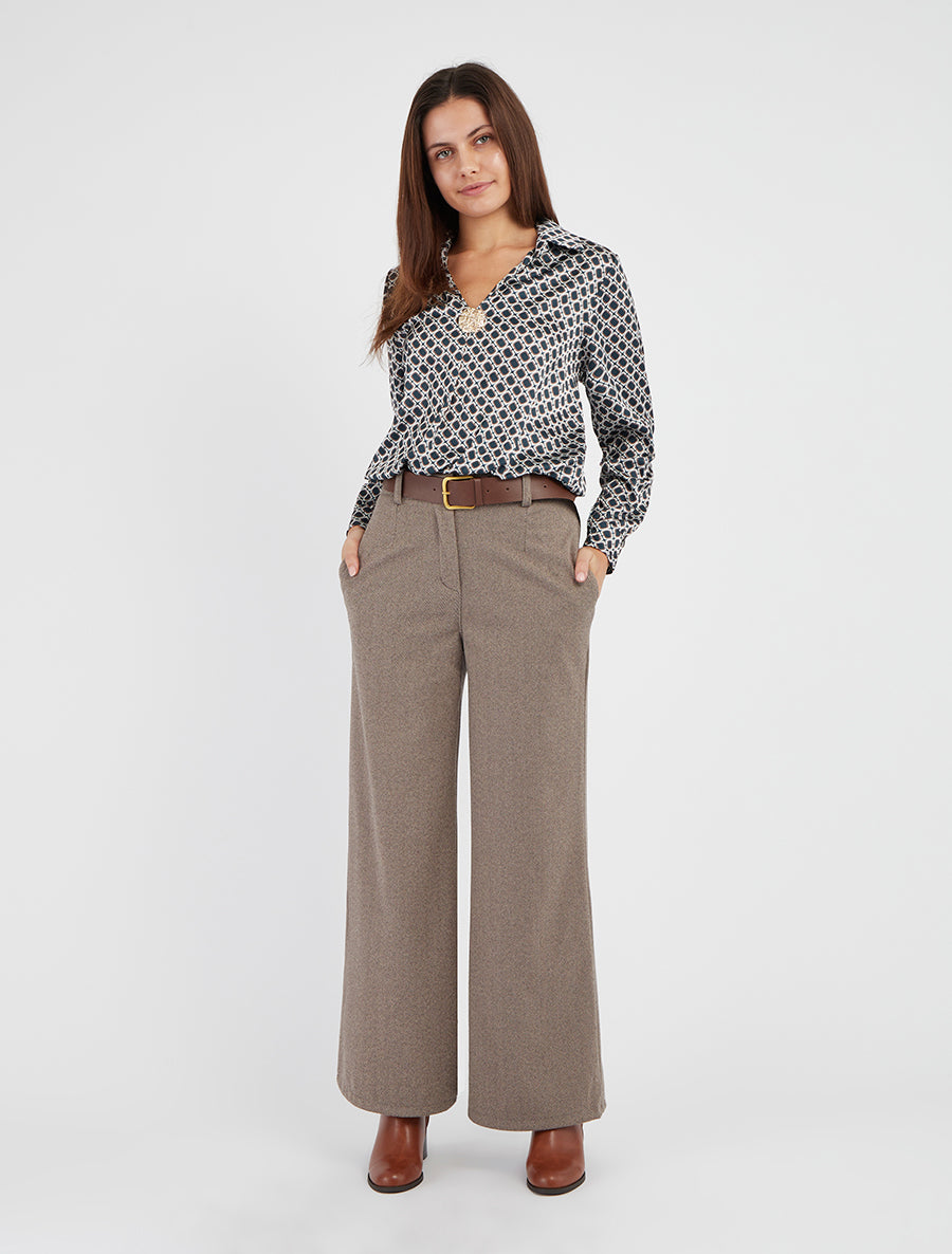 Blouse satinée imprimé 70&