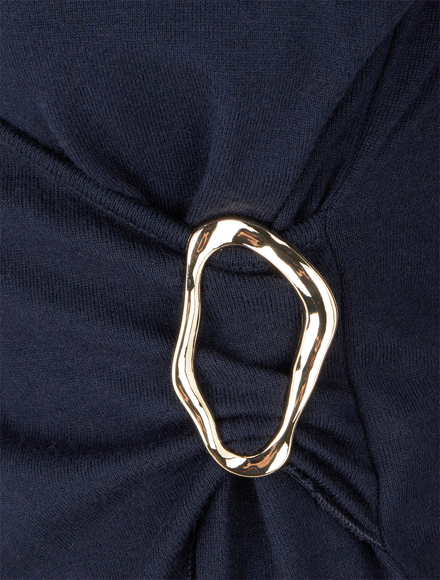 Pull cache-coeur à boucle - Marine - 3