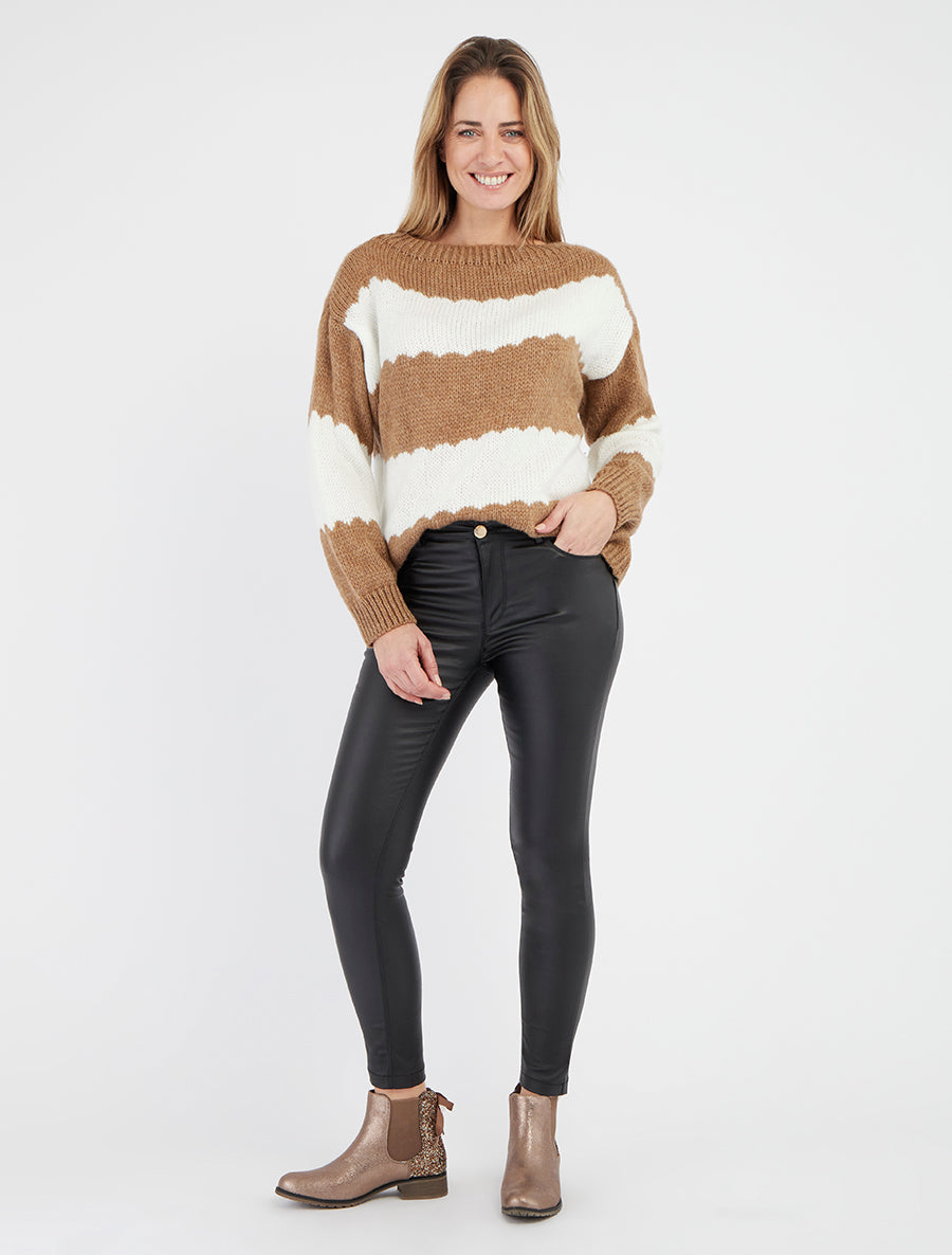 Maglione a righe bicolore - Chameau