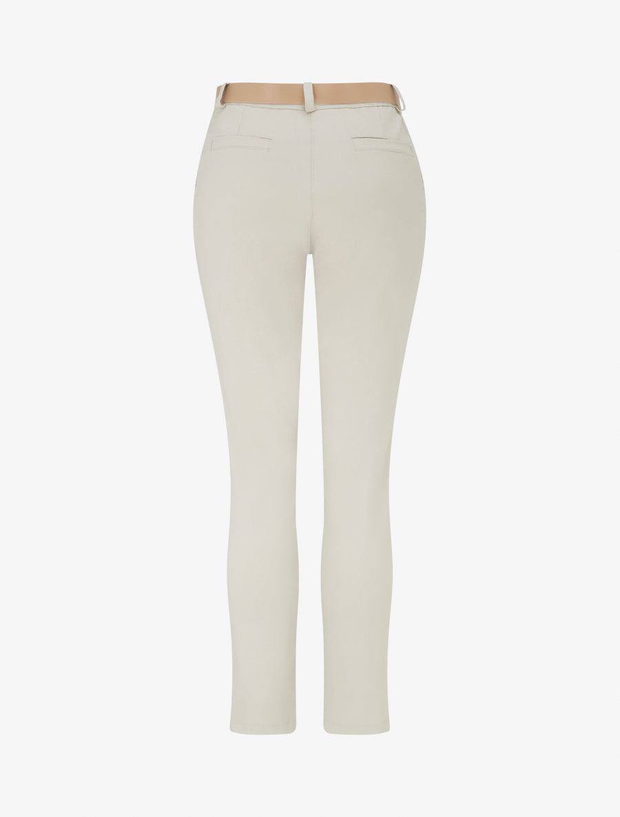 Pantalon droit uni - Beige - 2