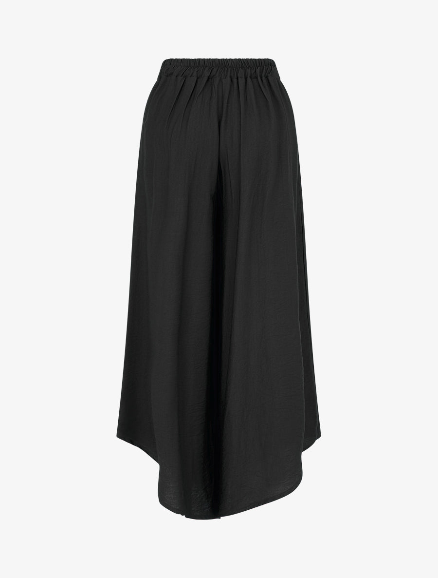 Pantalon ample à bords asymétriques - Noir - 2