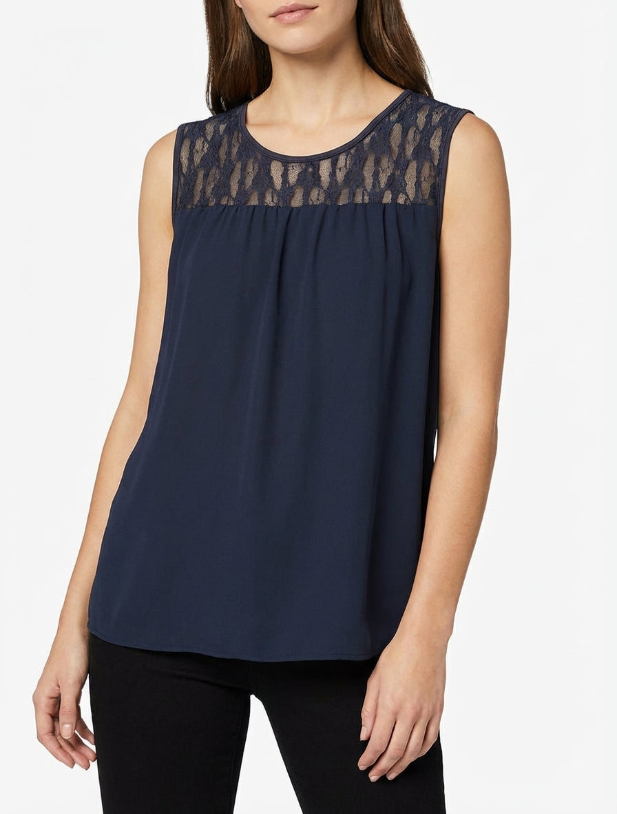 Top senza maniche con pizzo - Marina