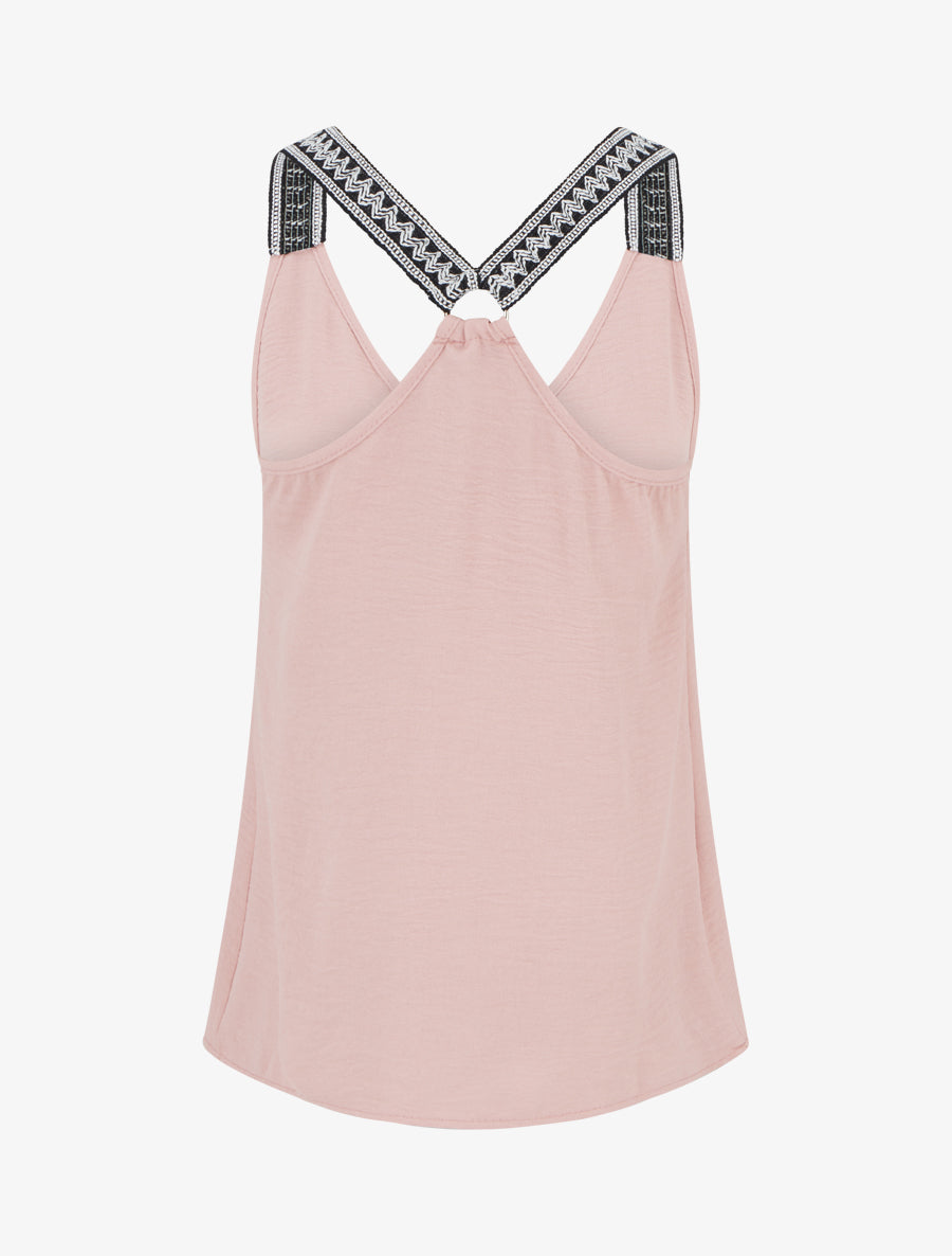 Débardeur droit à dos nageur - Rose - 2