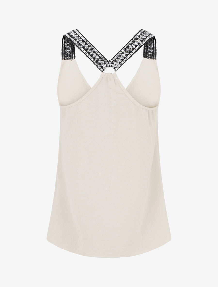 Débardeur droit à dos nageur - Beige clair - 2