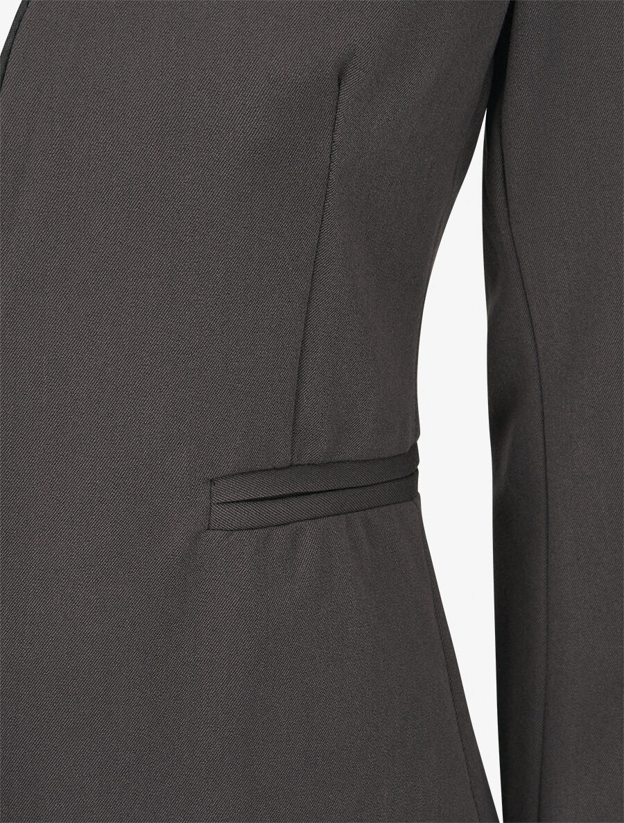 Veste ouverte à liseret - Anthracite - 3