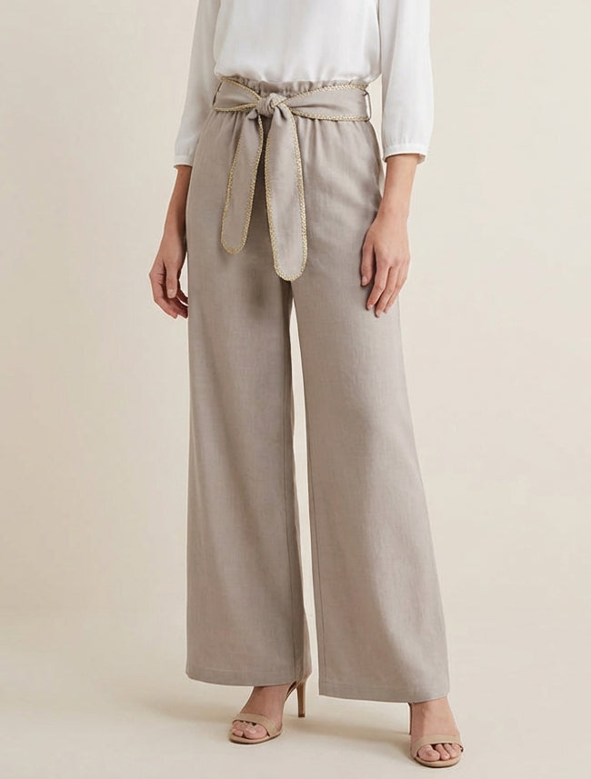 Pantaloni con cintura e dettaglio iridescente - Talpa