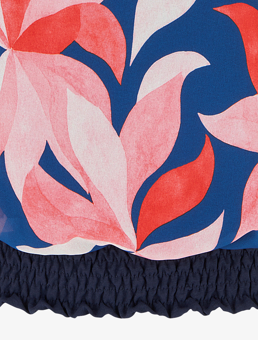 Top imprimé à manches courtes chauves-souris - Marine - 3