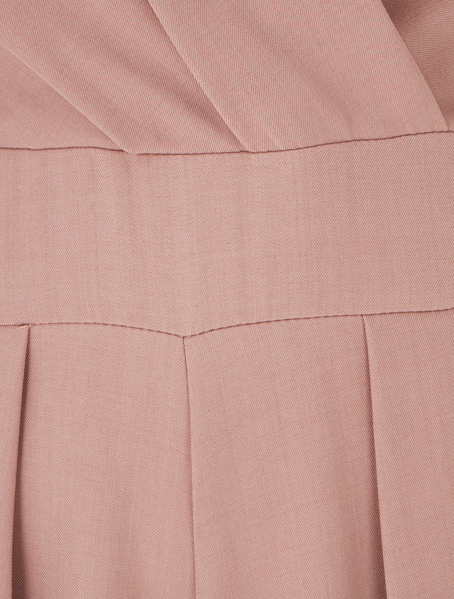 Combinaison ample à dos ouvert - Rose - 3