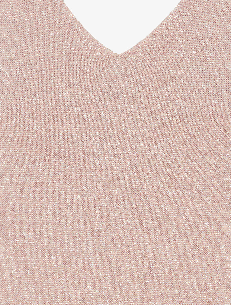 Top sans manches irisé - Rose - 3