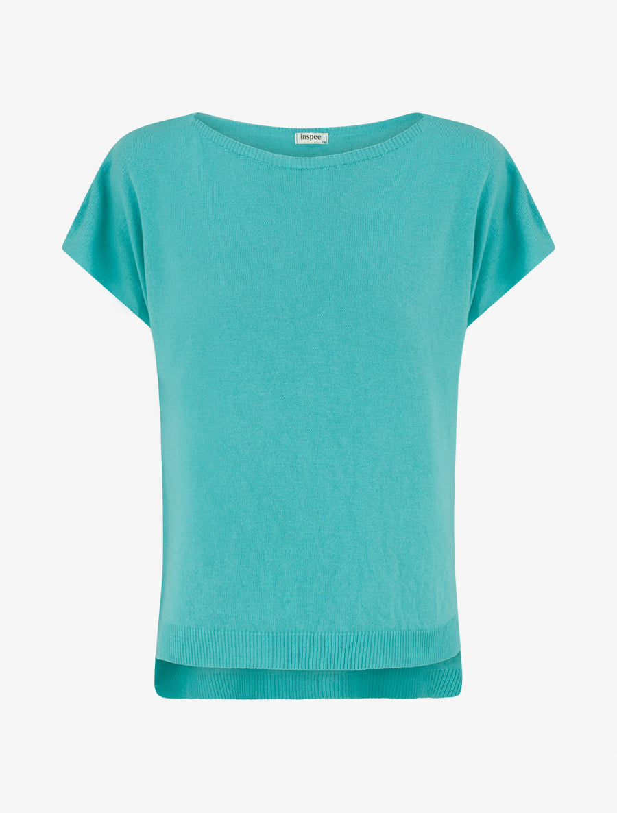 Pull fin uni en maille - Vert d&