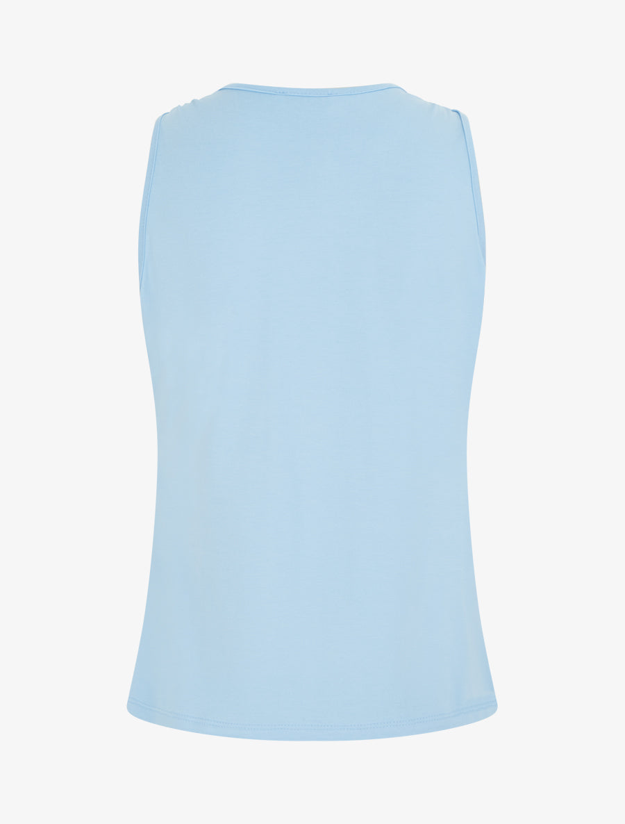 Top classique cache-coeur - Bleu ciel - 2