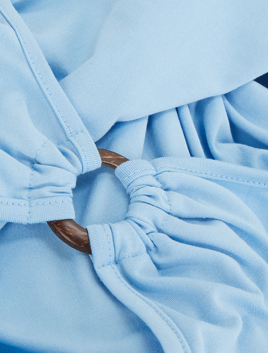 Top classique cache-coeur - Bleu ciel - 3