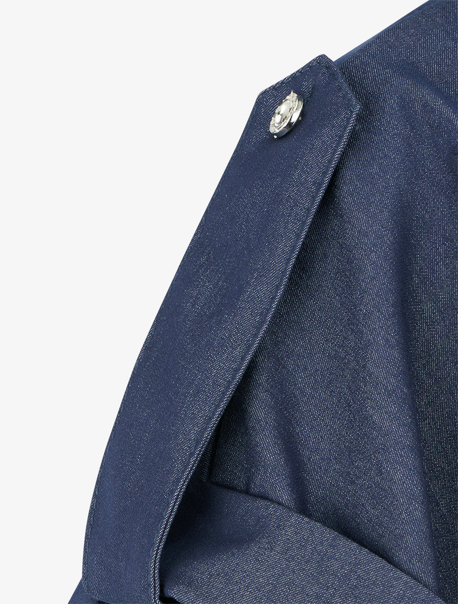 Chemise uni à poches - Bleu brut - 3