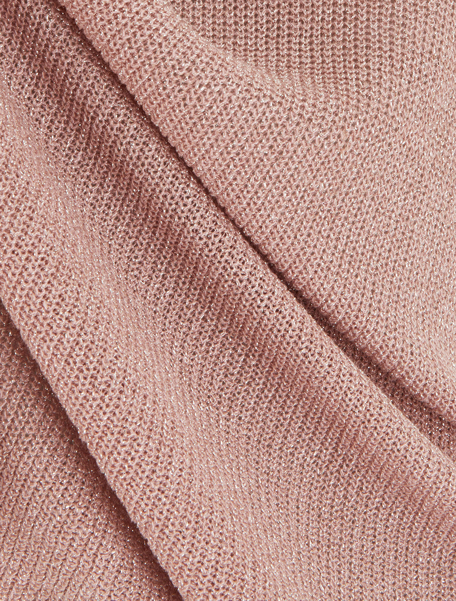 Débardeur en fine maille à détail irisé - Rose - 3