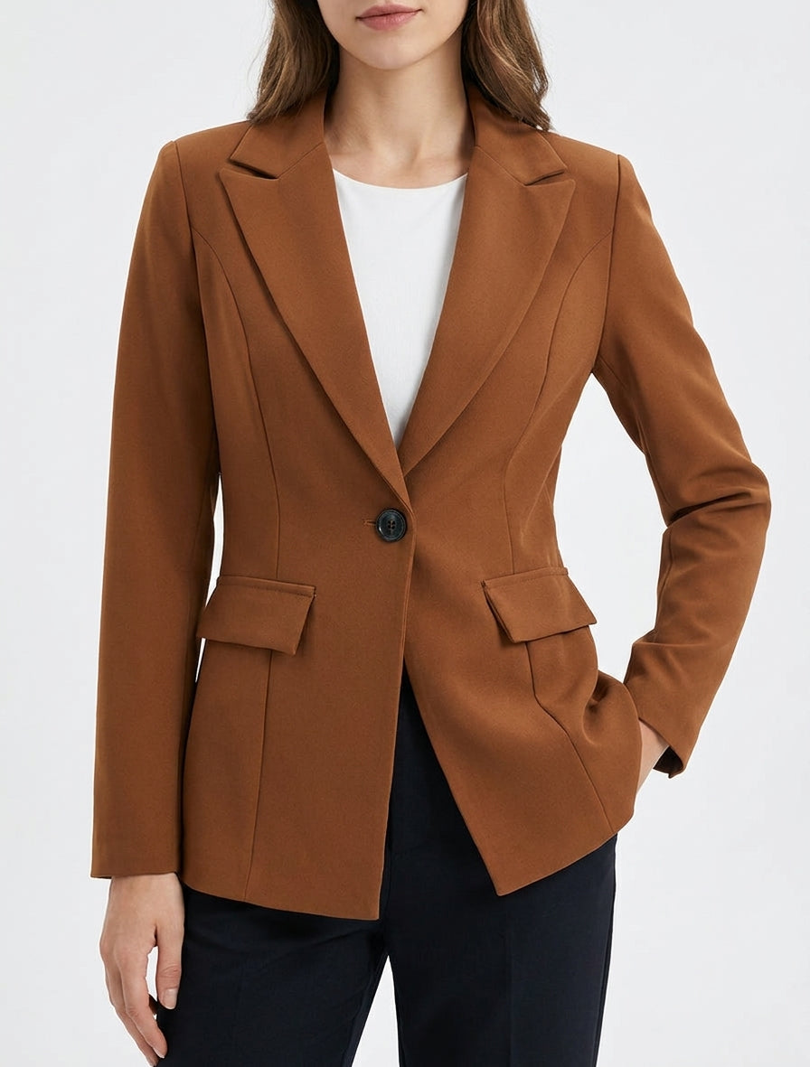 Blazer basico con spalline - Chameau