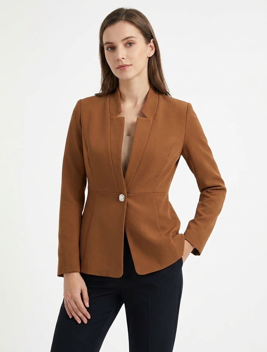 Blazer semplice con chiusura a bottoni - Chameau