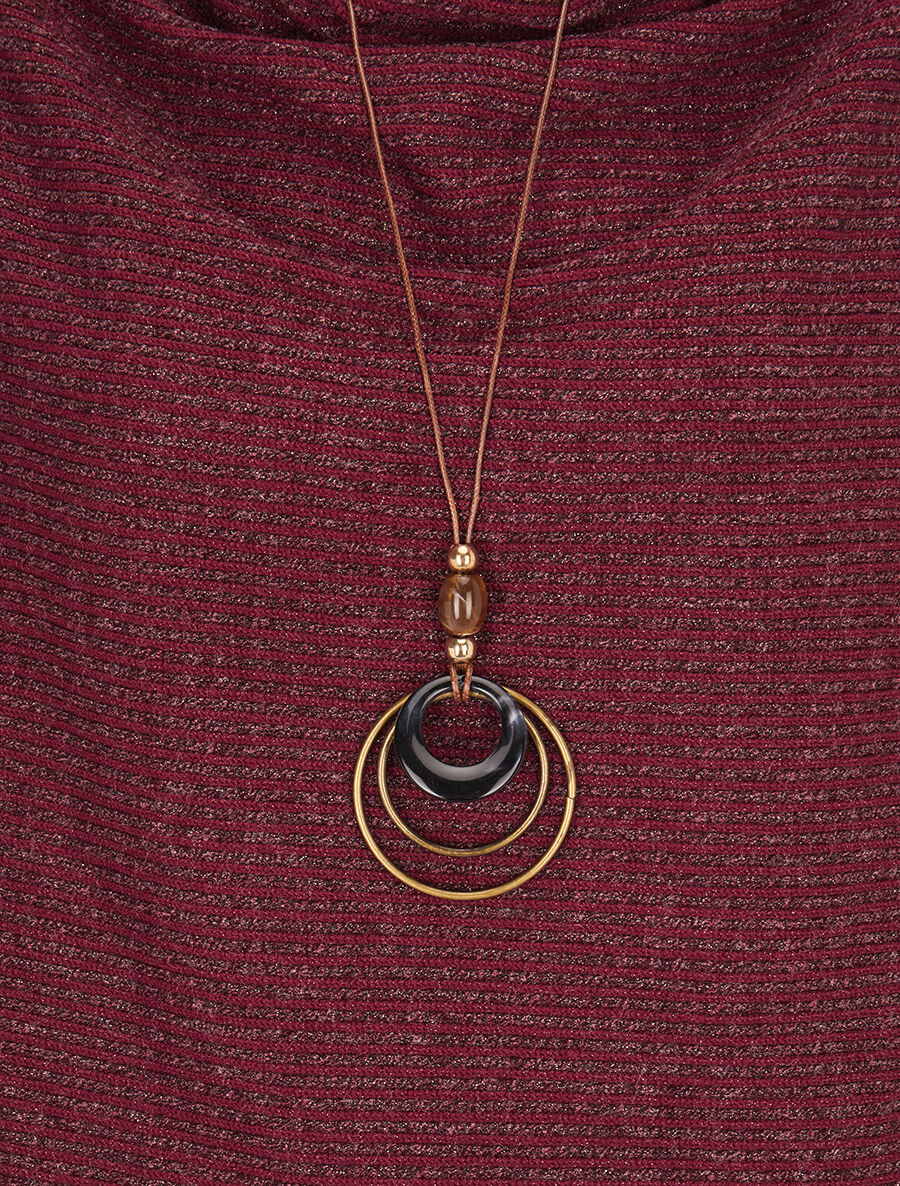 Pull côtelé et irisé - Lie de vin - 3