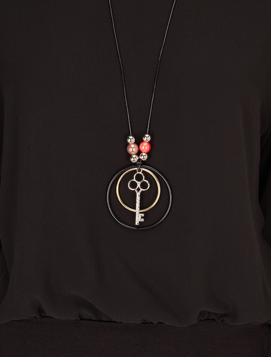 Top uni en voile - Noir - 3