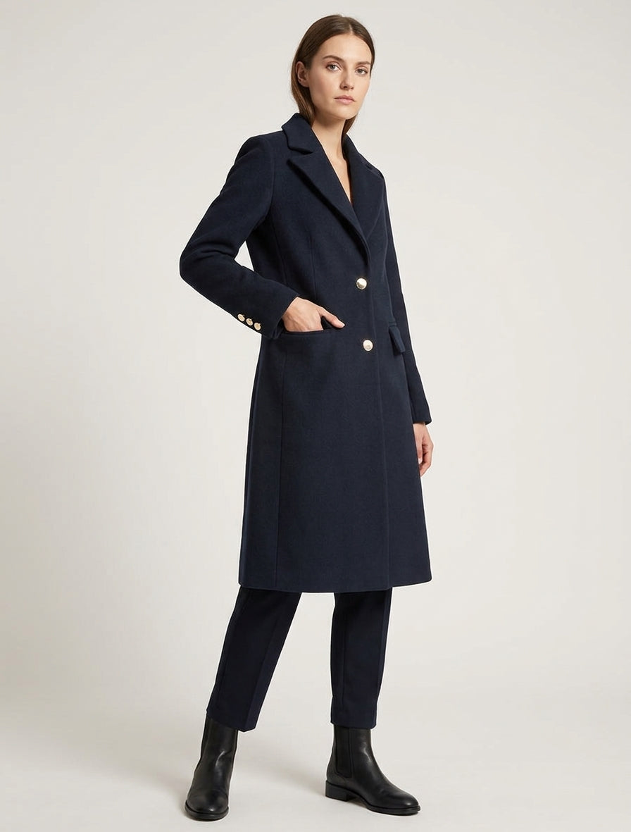 Cappotto lungo dritto classico - Marina