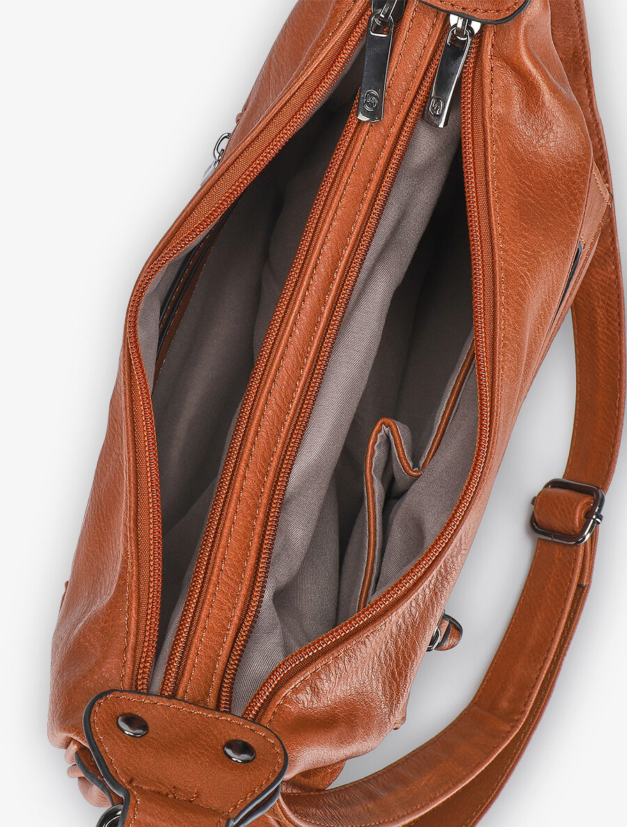 Sac besace Valeria - Camel - 4