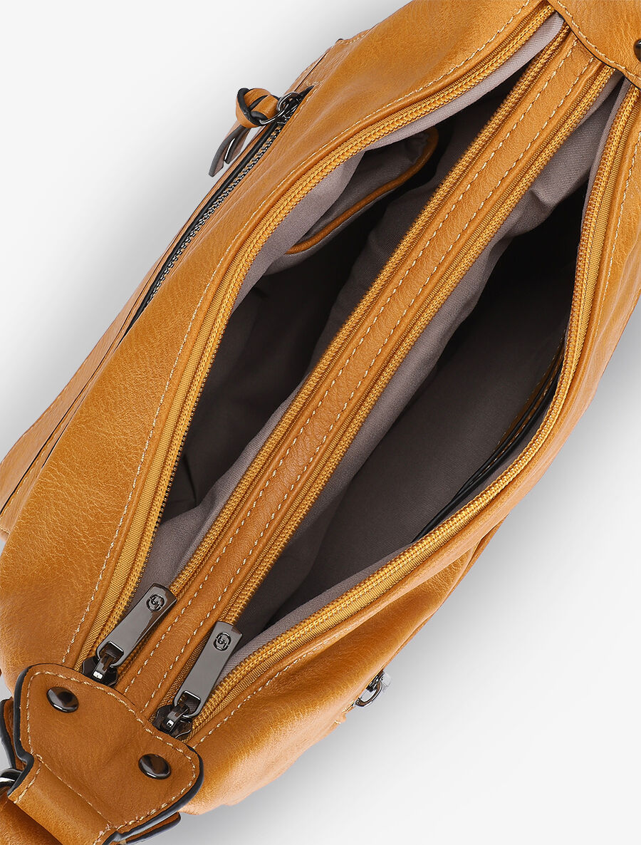 Sac besace Valeria - Moutarde - 4
