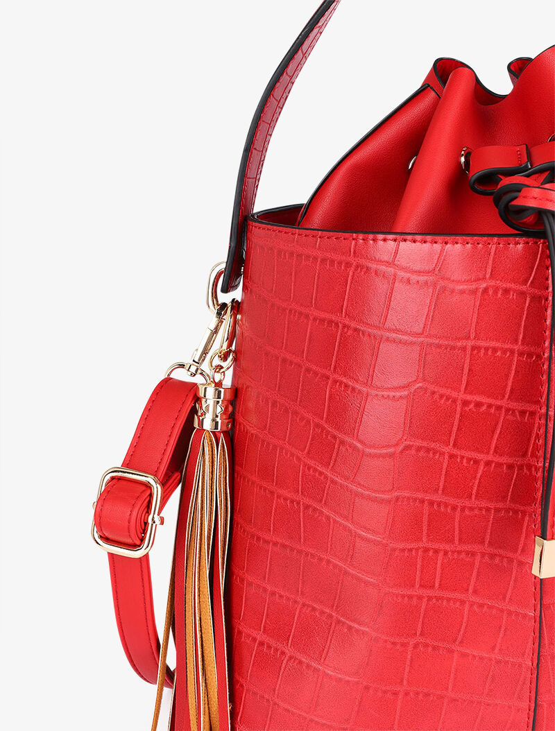 Sac seau Petra - Rouge - 4