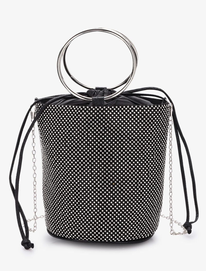 Sac seau à strass - Noir - 5