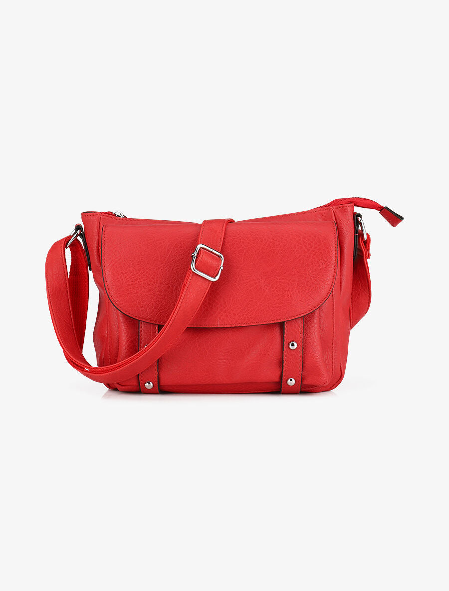 Sac bandoulière Célia - Rouge - 1