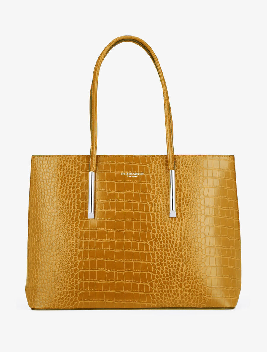 Sac cabas Elodie - Jaune moutarde - 4