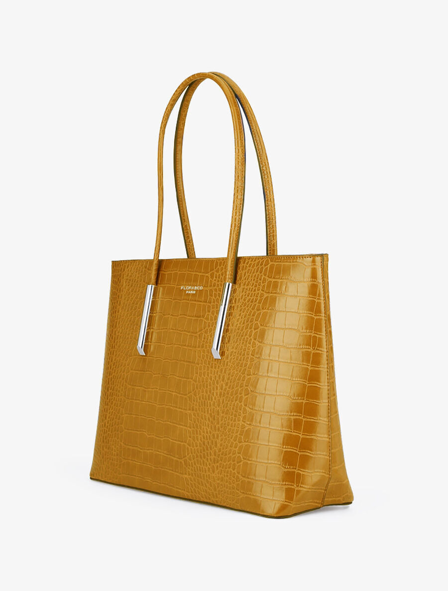 Sac cabas Elodie - Jaune moutarde - 2